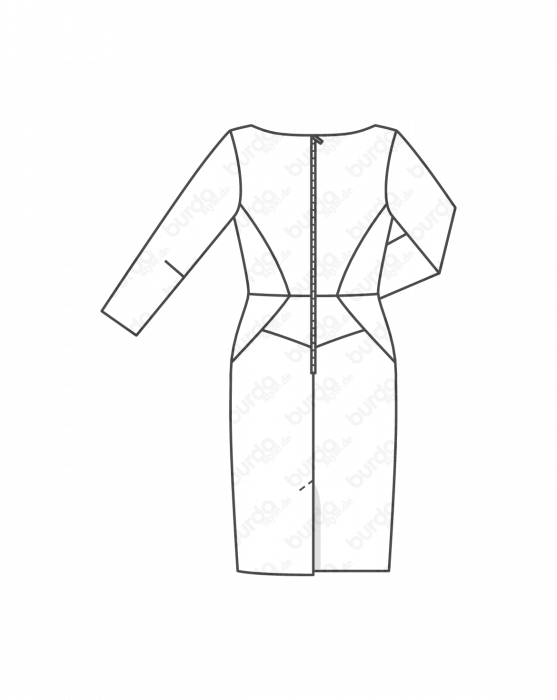 الگوی لباس یقه دلبری